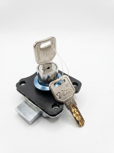 Serrure compacte Carvo Lazer Lock 25 mm avec clé maîtresse, quincaillerie de verrouillage polyvalente pour armoires, placards, tiroirs et meubles de rangement - Product Image 1