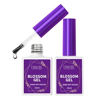 Unigel-Vernis à ongles professionnel en gel, effet fleur de marbre, vernis à gel UV