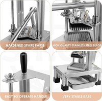 Best verkochte STERKE multifunctionele hoogwaardige voedselhakker, friet- en groentesnijder, aardappelchips snijmachine PLC 3