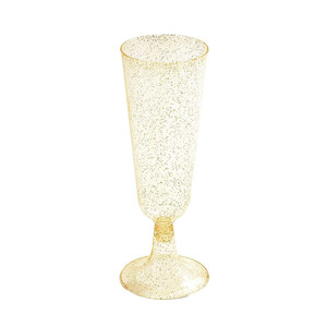Flûtes à champagne <span class=keywords><strong>en</strong></span> <span class=keywords><strong>plastique</strong></span>, mini verres à champagne jetables avec paillettes dorées, verres à vin, idée de verres à cocktail pour mariage - Product Image 1