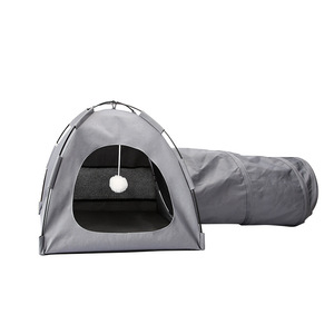 Nid de chat saisonnier <span class=keywords><strong>tente</strong></span> pour animaux de compagnie avec <span class=keywords><strong>tunnel</strong></span> de diamant universel fermé amovible lavable extérieur imperméable chenil pour chien en boîte - Product Image 5