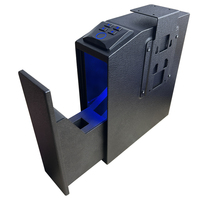 Boîte à armes à tir automatique avec système de tirage et de suspension, coffres-forts cachés pour la maison, coffre-fort en acier à ouverture automatique avec empreinte digitale biométrique pour pistolet