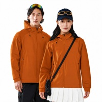 Chaqueta Ligera para Exteriores, Unisex, con Capucha, Bloques de Color, Resistente al Viento y Transpirable, para Senderismo y Running, Primavera/Otoño