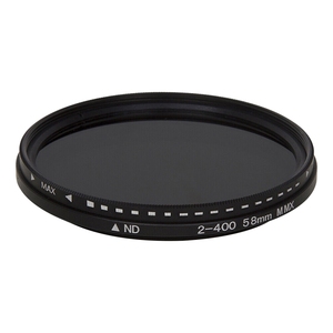 <span class=keywords><strong>Filtre</strong></span> variable réglable à densité neutre <span class=keywords><strong>ND</strong></span> 58 mm, <span class=keywords><strong>ND</strong></span> 2 à <span class=keywords><strong>ND</strong></span> 400 - Product Image 1
