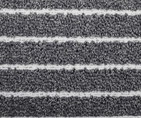Tapis lavable en machine, en polypropylène tufté, à rayures, avec envers en latex antidérapant, pour la maison, le salon