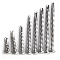 Top Grade Drill Tail Screw Bolt Fastener Stainless Steel Blue White Zinc Pan Head Outdoor Metal Roof Construction