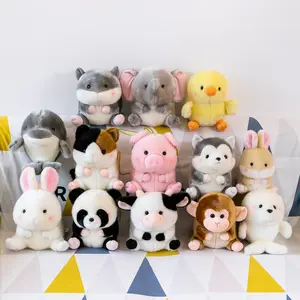 Mewaii boneka binatang mewah mainan anak-anak boneka kelinci Hamster sapi Panda babi monyet boneka