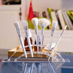 Soporte transparente de acrílico para brochas de maquillaje, organizador de escritorio para sombra de ojos y lápices de cejas, estante de almacenamiento - Product Image 1