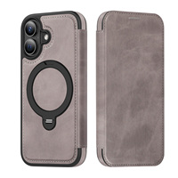 Étui à rabat en cuir magnétique pour iPhone 17 Air 17 Pro Max 16E 16 Plus 15 Promax 14 Pro Max 13 Pro 12 cartes Slot Phone Cover