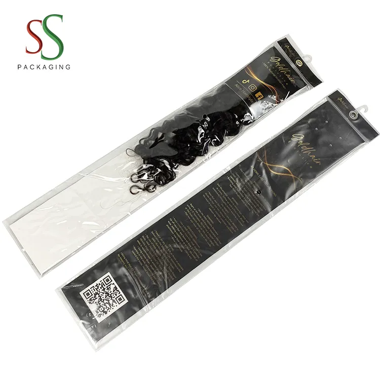 Nastro in/I-tip/U-tip tessuto per capelli sacchetti di plastica per capelli in PVC extension borse