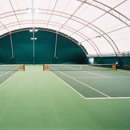 Tikar lantai bahan 3.5Mm Pvc Badminton Court Sport alas lantai gulungan vinil