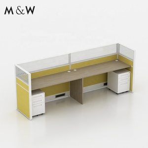 M & W ticari 3 kişilik mobilya masası çağrı merkezi özel bölüm ofis iş istasyonu kabini - Product Image 3