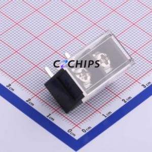 KF58R-10.0-2P Barrier Terminal Block Bent Lead Through Hole,P=10mm Connector With Cover Plate 10mm 1x2P Right Angle Pin - Product Image 1