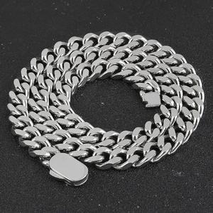 Cadena Cubana de Acero de Titanio Estilo Hip Hop Miami, Collar de Eslabones para Hombre y Mujer - Product Image 3