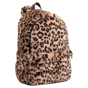 Mochila Personalizada de Piel Sintética con Estampado de Guepardo, Mochilas Escolares de Peluche con Estampado Animal, Mochila para Estudiantes con Estampado de Leopardo - Product Image 3