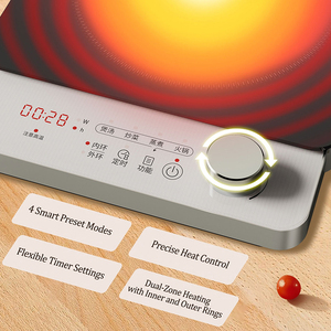 Cocina infrarroja eléctrica individual portátil de 2200W, cocina de encimera sin humo, cocina de cerámica eléctrica impermeable para cocina casera - Product Image 6