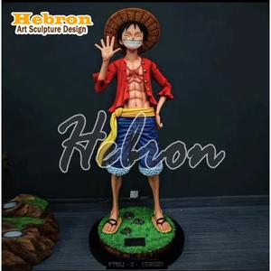 Nouvelle figurine tendance Monkey D <span class=keywords><strong>Luffy</strong></span>, figurine <span class=keywords><strong>Luffy</strong></span> <span class=keywords><strong>souriant</strong></span>, modèle en résine, jouet pour cadeaux - Product Image 4