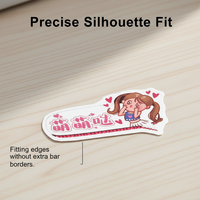 Personalisierte, individuell gestaltete, wasserdichte Logo-Etiketten, Cartoon-Vinyl-Aufkleber, kundenspezifischer Druck, gestanzte Aufkleber
