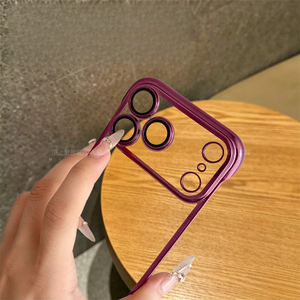Coque de téléphone ultra-fine transparente sans cadre pour iPhone 18 17 Pro Max 18Pro 17Pro avec protection d'objectif transparente et antichoc - Product Image 3