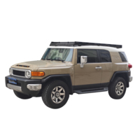 Chevy Express GM Savana (03+) Barre de toit en alliage d'aluminium haute capacité, design profilé industriel découpé au laser, Toyota FJ Pardo Easy