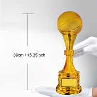 Trophée Sportif Écologique en ABS Plaqué Or Gravé, Récompense MVP Champion Personnalisée pour Basketball et Football Américain – Vente en Gros