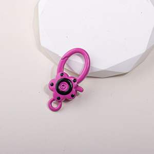 Hebilla de puerta de girasol de dibujos animados hebilla de resorte de aleación de Zinc DIY Cadena de teléfono móvil llavero accesorios acrílico plástico Lucite Beads - Product Image 6