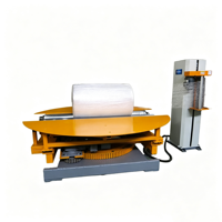 Machine d'emballage automatique sur mesure pour atelier, avec plateau de soutien rotatif pour bobinage de rouleaux de papier, tissu et acier