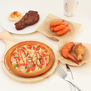 Simulación artificial de plástico PVC pu espuma jamón <span class=keywords><strong>Pizza</strong></span> rebanada <span class=keywords><strong>pizza</strong></span> falsa entera con imán de nevera para exhibición de modelos de alimentos - Product Image 5