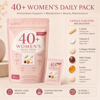 20+ Sachets de Complément Alimentaire Multinutriments Quotidiens pour Femmes – Soutient le Métabolisme Énergétique, l'Immunité et la Santé Oculaire