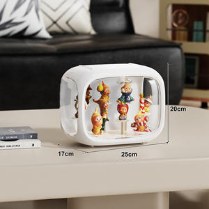 XJH Moderne Acrylique Transparent Présentoir Rectangle Forme En <span class=keywords><strong>Plastique</strong></span> Porte Magnétique Pliable Poussière Étanche À L'humidité Techniques D'injection - Product Image 5