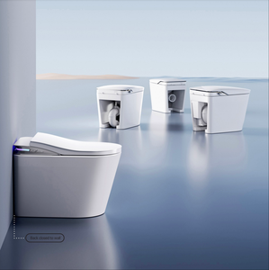 WC Intelligente Elettrico con Spruzzo Rotante a 180°, Sedile Riscaldato, Telecomando, Scarico a P, Montaggio a Pavimento, in Ceramica - Product Image 5