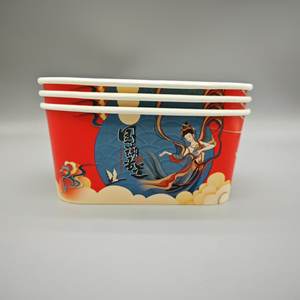 Tapa de Papel Kraft Desechable Personalizada con Lámina Dorada para Ensaladas, Contenedor de Grado Alimenticio para Sushi, Sándwiches y Otros Alimentos - Product Image 3