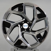 Nouvelle jante en alliage d'aluminium forgée de luxe à cinq branches, finition brillante noir argenté, 5x120 5x114.3, pour voitures particulières Tesla BYD