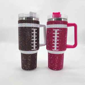 DD2748 40oz Rhinestone Diamond Bling Stainless Steel Vacuum Insulated Office <b>Cup</b> <b>Straw</b> Luxury Tumbler Custom Colors Custom Logo - Product Image 4