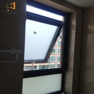 Ventana de toldo de vinilo de doble acristalamiento residencial más vendida para dormitorio