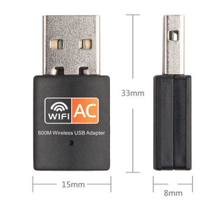 Carte réseau sans fil double bande AC600M, ordinateur USB, petit transmetteur de carte réseau 5G, récepteur de signal wifi 8811CU - Product Image 4