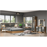 Meubles de chambre à coucher très vendus, design moderne en MDF, lit et placard, meubles de chambre à coucher simples de haute qualité