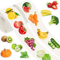 Gezondheidsvriendelijke, makkelijk te verwijderen, waterdichte, kleurvaste, voedsel-, groente- en fruit-etiketten/stickers zonder lijm.