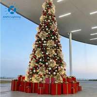 ANPU Premium Vorbeleuchteter LED-Weihnachtsbaum IP65 Wasserdicht für Außenbereich Kommerzielle Feiertagsdekoration Kabellose Steuerung Dimmbar