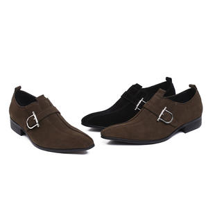 Chaussures élégantes à bout pointu en cuir pleine fleur, pour le bureau et la carrière, avec soutien de la voûte plantaire, semelle extérieure en caoutchouc, semelle intérieure amortie et doublure respirante - Product Image 6