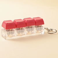 Porte-clés anti-stress créatif et original avec bouton à presser, jouet sensoriel pour la relaxation et l'amélioration de l'humeur