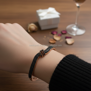 Bracelet de créateur en or rose avec micro pavé de CZ P. Zircon micro pavé en argent sterling 925K pour cadeau - Product Image 3