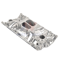 Collecteur d'admission double plan MATCHWAY neuf, 1500-6500 tr/min, en aluminium, bas profil, Vortec SBC, pour moteur Small Block Chevy 350 96-02, poli