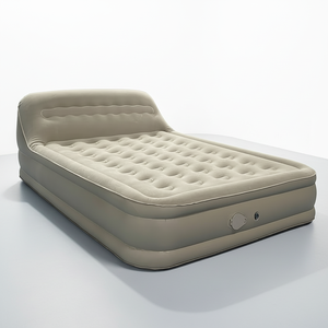 <span class=keywords><strong>Matelas</strong></span> <span class=keywords><strong>gonflable</strong></span> floqué en PVC avec dossier intégré, lit d'appoint à trois couches avec <span class=keywords><strong>pompe</strong></span> électrique <span class=keywords><strong>intégrée</strong></span> - Product Image 3