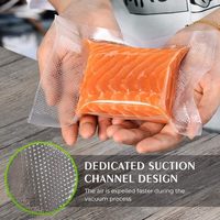 Sacs sous vide thermoscellables transparents personnalisés pour l'emballage de sushis, pizzas et autres aliments