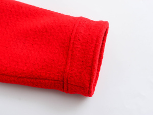 Veste décontractée pour femme à manches longues, col rabattu, fermeture éclair rouge, vente chaude - Product Image 4