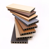 Plancher extérieur moderne anti-UV durable imperméable WPC Decking pour jardin terrasse carré résistant à la chaleur composite parc