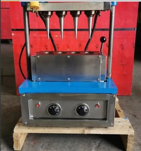 Máquina para hornear de 4 moldes de operación Simple, máquina para hacer conos de gofres de helado a la venta, máquina comercial para hacer conos de gofres - Product Image 5