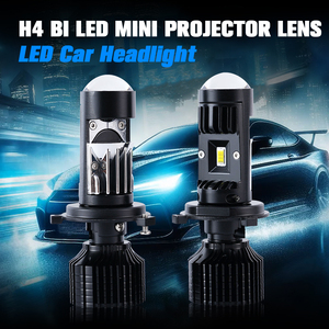 ชุดแปลงหลอดไฟรถยนต์ LED 90W รุ่น New Canbus H4 H7 LED Y10 Pro Super Mini Projector Laser Lens พร้อมไฟสูง/ต่ำ - Product Image 2