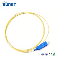 Sunet Pigtail de Fibra Óptica Simplex Monomodo de Alta Calidad SC UPC G657A1 A2 G652D 0.9mm 2.0mm PVC/LSZH